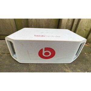 RARE Beats by Dr. Dre BEATBOX Portable Boombox Bluetooth Speaker White W/ Power